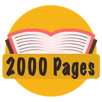 Reading Cords Challenge 2000 Pages Badge